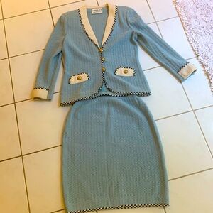 Vintage Adolfo 100% wool suit